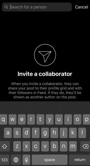 Instagram Find Collaborator