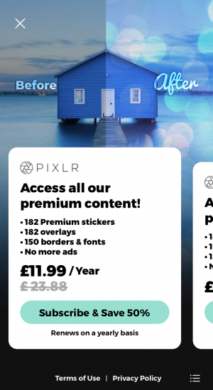 Pixlr Yearly Paid Subscription